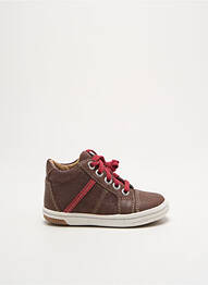 Adidași material neted vârf rotund maro NOËL garcon