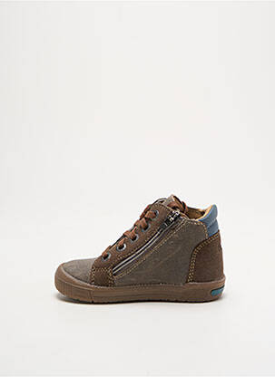 Adidași material neted vârf rotund gri NOËL băiat