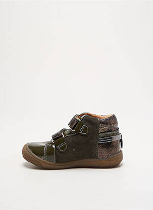 Adidași material neted vârf rotund verde BABYBOTTE fată