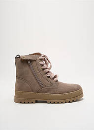 Botine/ghete nubuc toc mic bej BABYBOTTE fată