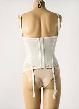 Corset ușoară și transparentă alb COTTON CLUB femeie