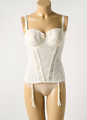 Corset țesătură dantelă alb EPRISE BY LISE CHARMEL femeie