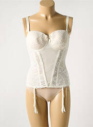 Corset țesătură dantelă alb EPRISE BY LISE CHARMEL femme