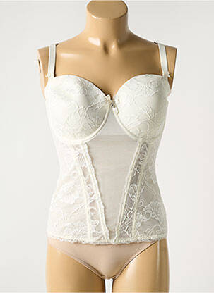 Corset țesătură dantelă alb EPRISE BY LISE CHARMEL femeie