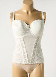 Corset țesătură dantelă alb EPRISE BY LISE CHARMEL femme