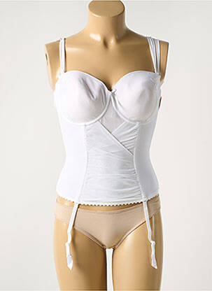 Corset țesătură tulle alb MARIE JO femeie