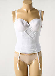 Corset țesătură tulle alb MARIE JO femme