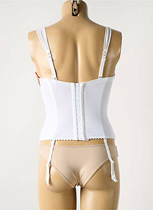 Corset țesătură tulle alb MARIE JO femeie