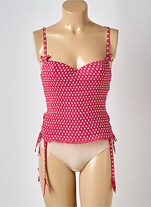 Corset top sutien modelat roșu RAVAGE femeie