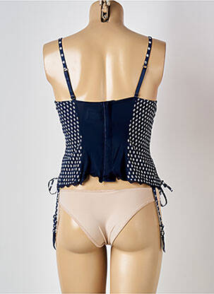 Corset top sutien modelat albastru RAVAGE femeie