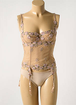 Corset ușoară și transparentă maro COTTON CLUB femeie