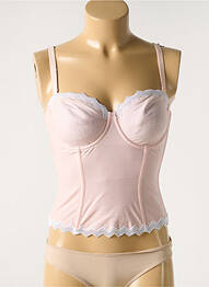 Corset sutien balconet cu decolteu înalt roz MARIE JO femme