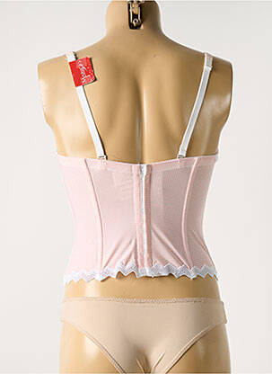 Corset bretele elastice reglabile roz MARIE JO femeie
