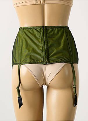 Corset/jartieră țesătură tulle verde RAVAGE femeie
