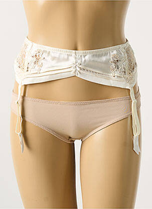 Corset/jartieră efect material satinat bej COTTON CLUB femeie