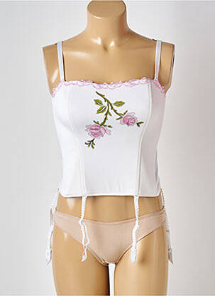Corset fără armatură alb LISE CHARMEL femeie