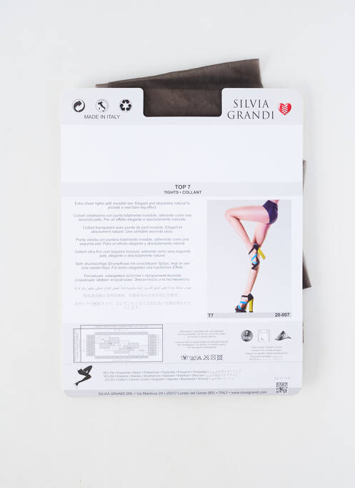 Colanți gri SILVIA GRANDI femeie