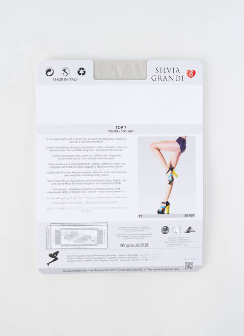 Colanți gri SILVIA GRANDI femeie