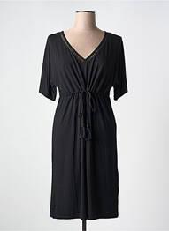 Rochie midi mâneci scurte mâneci scurte negru ESPRIT DE LA MER femme