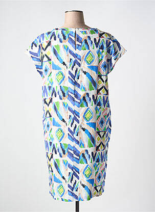 Rochie midi imprimeu fantezie mâneci scurte albastru CECIL femeie