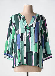 Bluză imprimeu fantezie mâneci 3/4 verde CECIL femme