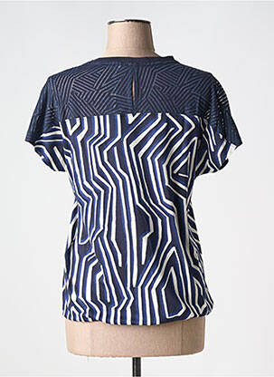 Tricou elasticitate mâneci scurte albastru CECIL femeie
