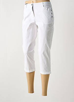 Pantalon trei sferturi alb BASTINGAGE femeie