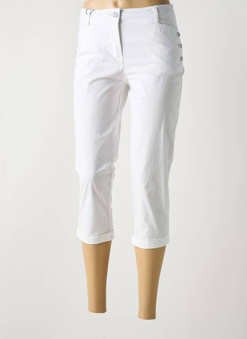 Pantalon trei sferturi alb BASTINGAGE femeie