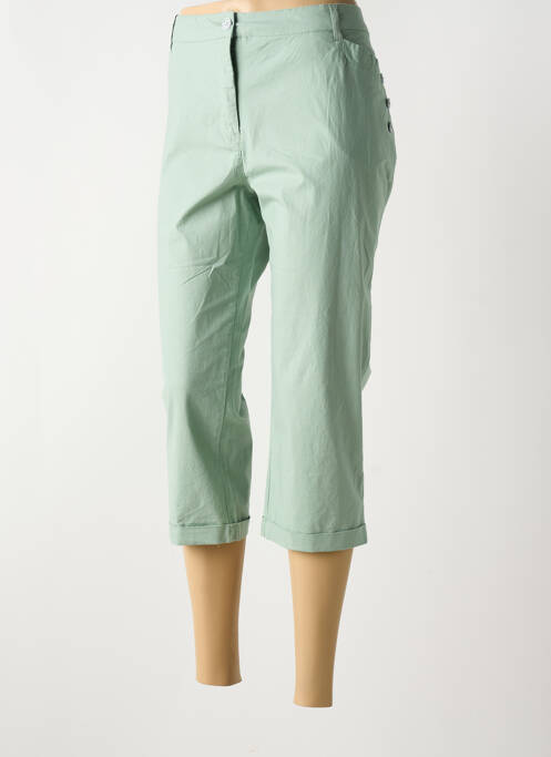 Pantalon trei sferturi verde BASTINGAGE femeie