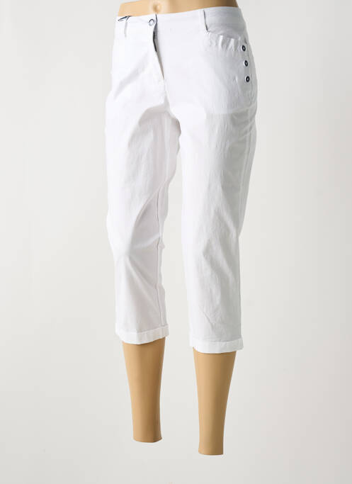 Pantalon trei sferturi alb BASTINGAGE femeie