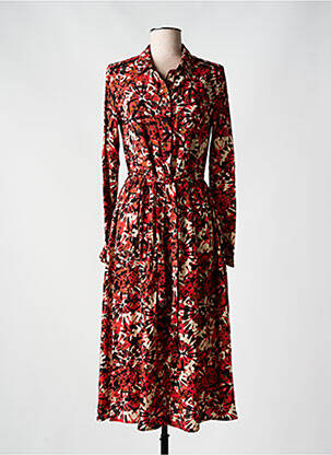 Rochie lungă mâneci lungi mâneci lungi roșu LOLA ESPELETA femeie