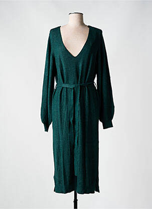 Rochie pulover guler în v mâneci lungi verde VILA femeie