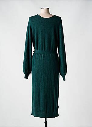 Rochie pulover guler în v mâneci lungi verde VILA femeie