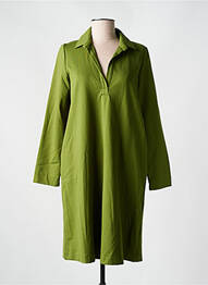 Rochie midi mâneci lungi mâneci lungi verde QUATRE VINGT JOURS femme