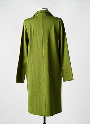Rochie midi mâneci lungi mâneci lungi verde QUATRE VINGT JOURS femeie