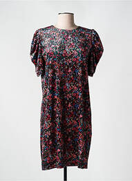 Rochie midi imprimeu fantezie mâneci scurte negru MOLLY BRACKEN femeie