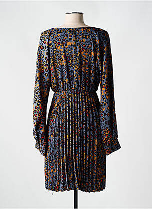 Rochie midi imprimeu fantezie mâneci lungi albastru LOLA ESPELETA femeie
