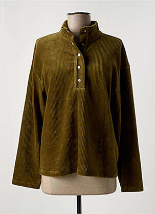 Top elasticitate mâneci lungi verde VILA femeie