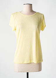 Tricou croială dreaptă mâneci scurte galben MOLLY BRACKEN femeie