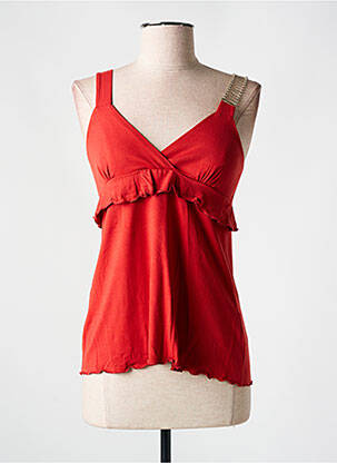 Top roșu QUATRE VINGT JOURS femeie