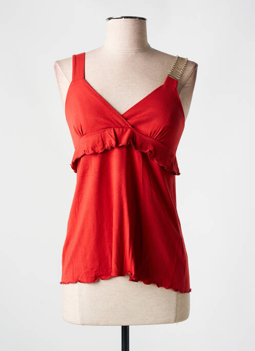 Top roșu QUATRE VINGT JOURS femeie