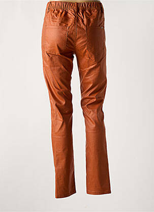 Pantalon slim talie elastică portocaliu QUATRE VINGT JOURS femeie