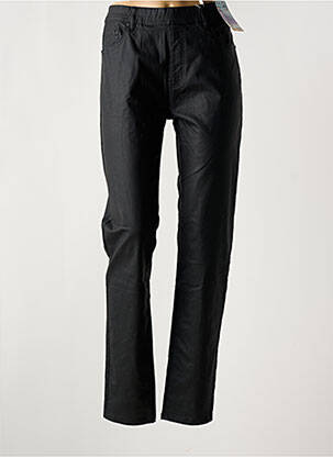 Pantalon slim talie elastică negru QUATRE VINGT JOURS femeie