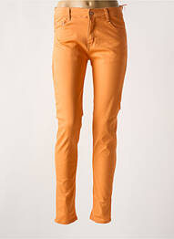 Pantalon slim buzunare portocaliu VOGGO femeie