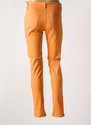 Pantalon slim buzunare portocalie VOGGO femeie