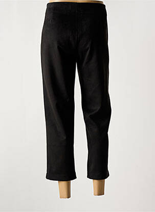 Pantalon trei sferturi croială dreaptă negru QUATRE VINGT JOURS femeie