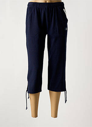 Pantalon trei sferturi albastru NATURAL femeie