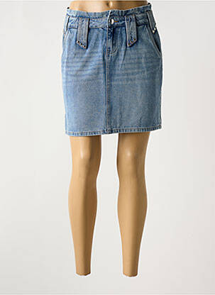 Fustă scurtă albastru MORGAN femeie