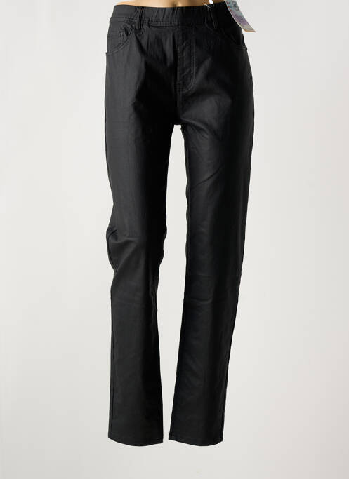 Pantalon slim negru QUATRE VINGT JOURS femeie
