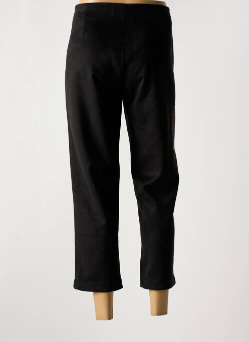 Pantalon trei sferturi negru QUATRE VINGT JOURS femeie